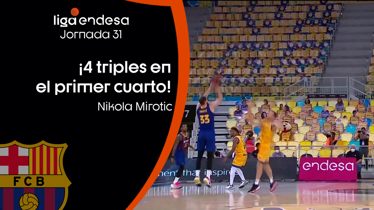 Los cuatro triples de Nikola Mirotic en el primer cuarto