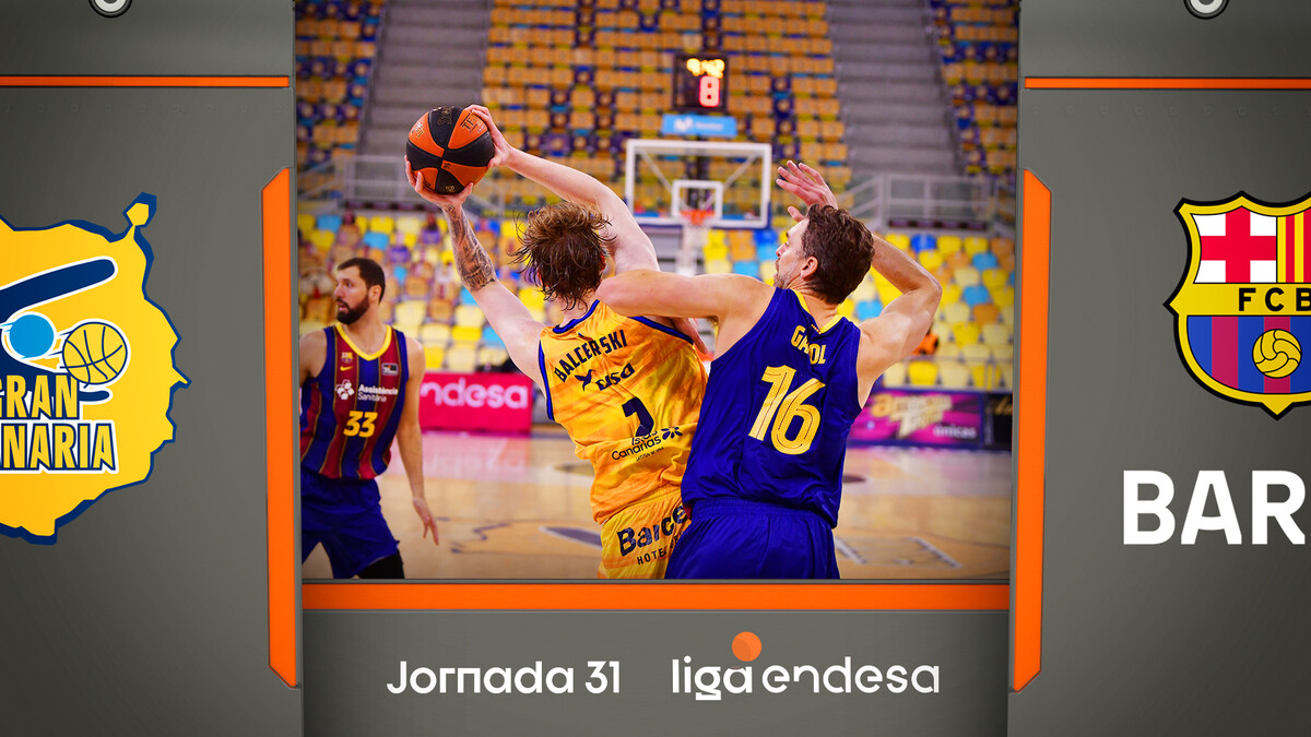 Resumen Herbalife Gran Canaria 74 - Barça 92 (J31)