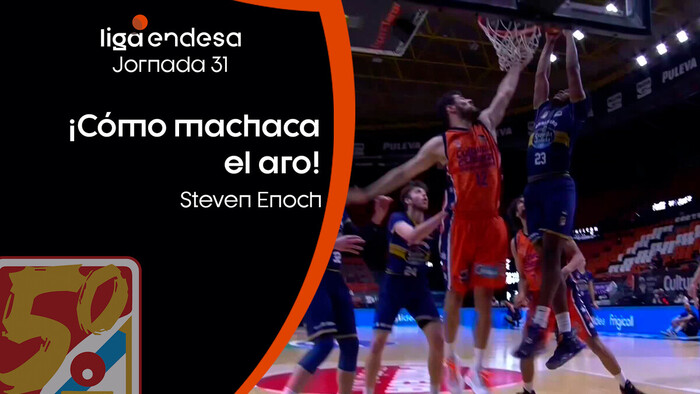 Steven Enoch destroza el aro