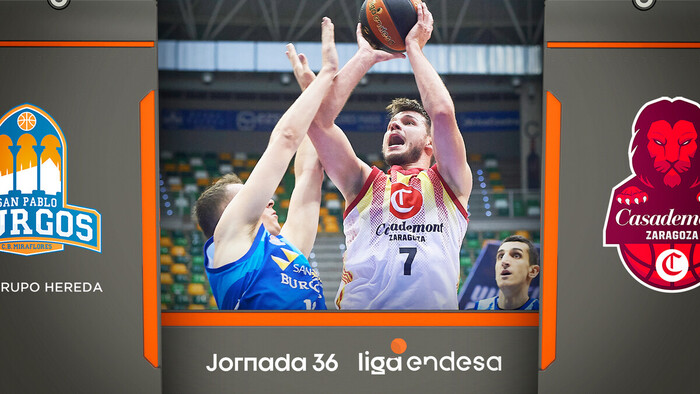 Resumen HSP Burgos 95 - Casademont Zaragoza 98 (J36)