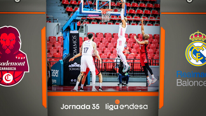 Resumen Casademont Zaragoza 89 - Real Madrid 98 (J35)