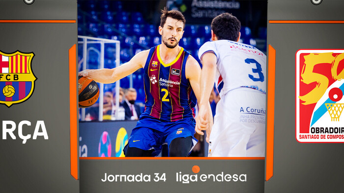 Resumen Barça 76 - Monbus Obradoiro 70 (J34)