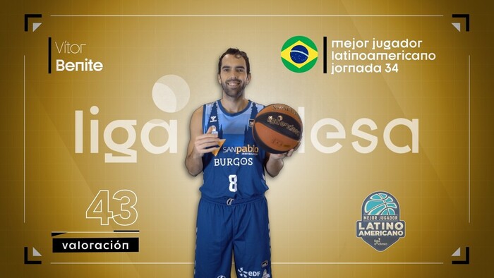 Benite, Mejor Jugador Latinoamericano de la Jornada 34