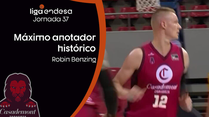 Robin Benzing, máximo anotador histórico de Casademont Zaragoza