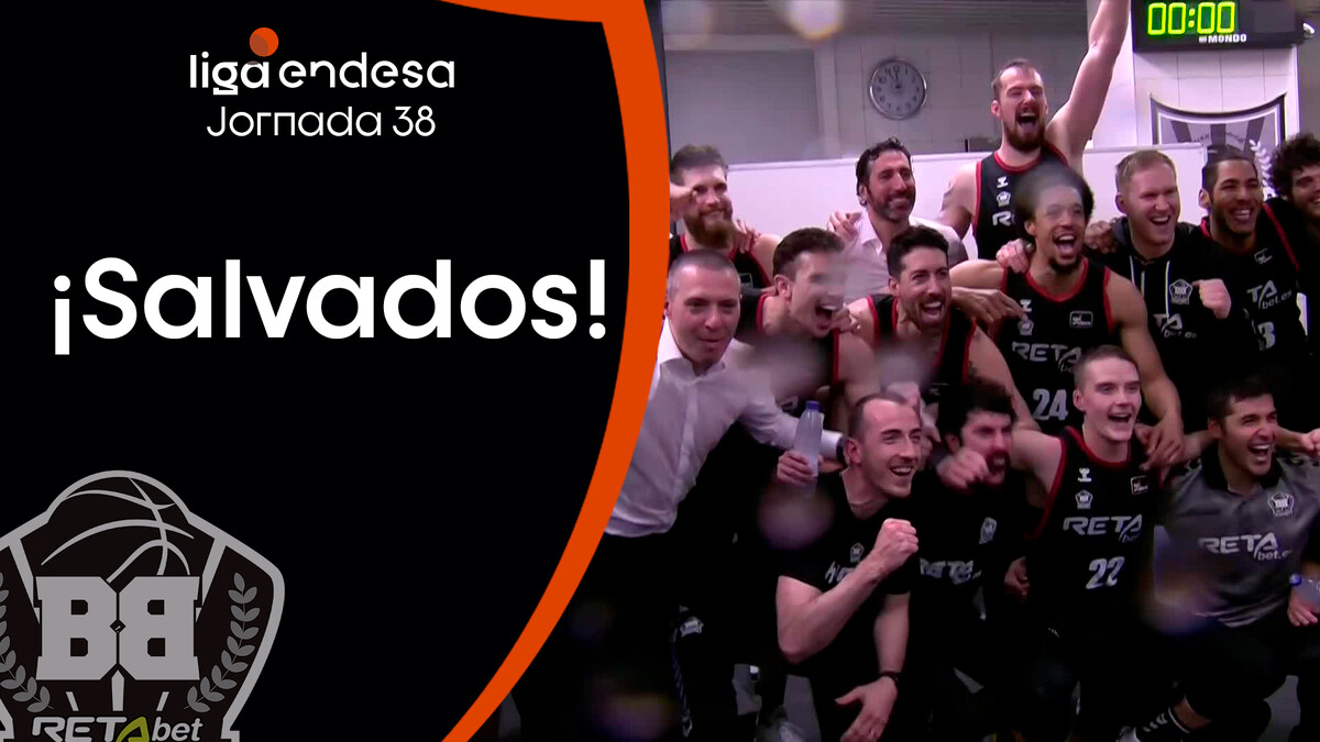 ¡Salvados! Así fue la celebración de RETAbet Bilbao Basket en el vestuario