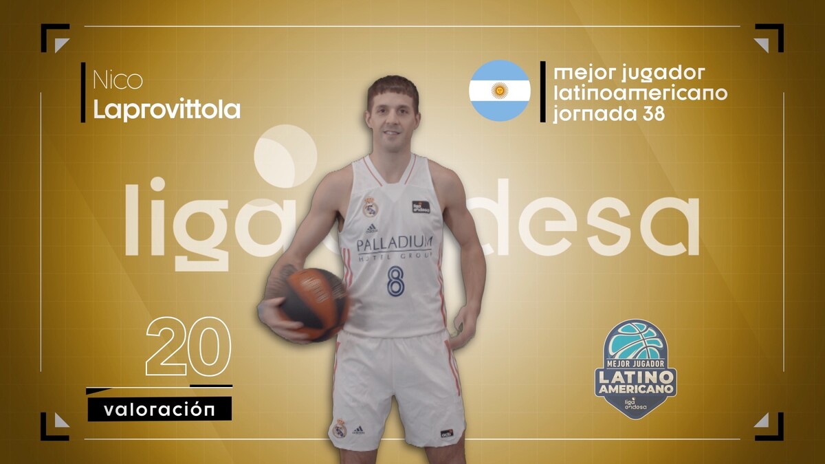 Nico Laprovittola, Mejor Jugador Latinoamericano de la Jornada 38