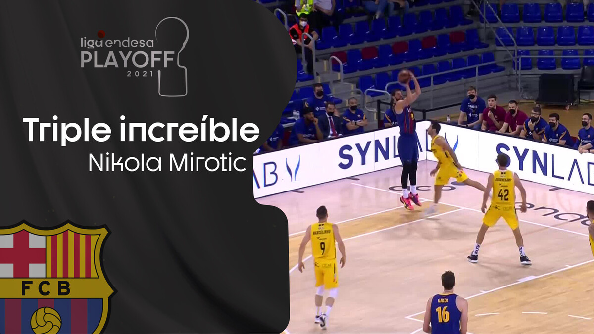 Nikola Mirotic, triplazo sobre la bocina