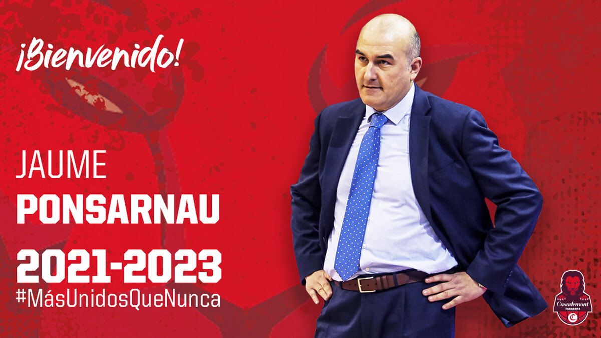 Jaume Ponsarnau, nuevo entrenador del Casademont Zaragoza