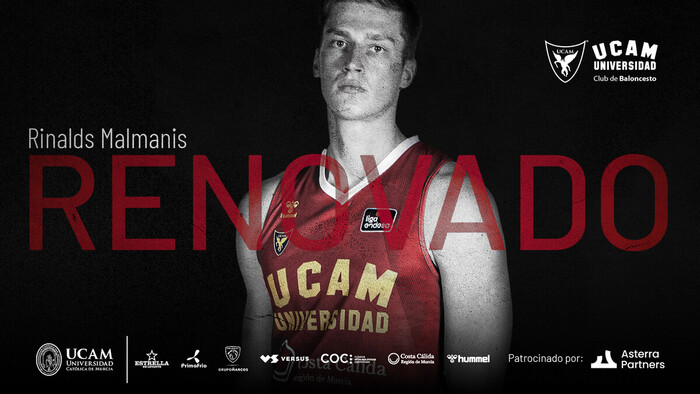 Rinalds Malmanis renueva con el UCAM Murcia