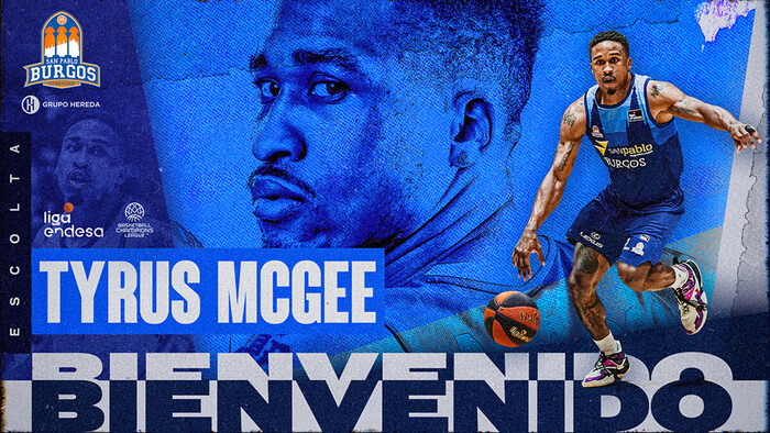 Tyrus McGee, anotación exterior para el Hereda San Pablo Burgos