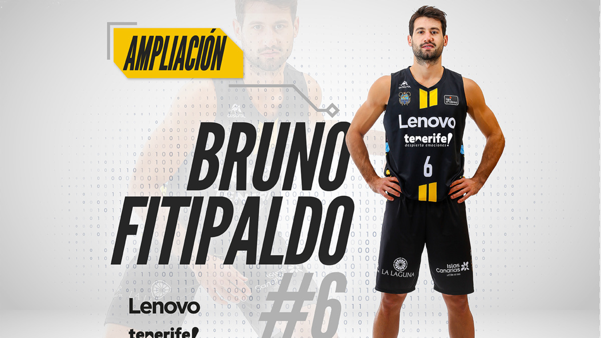 Bruno Fitipaldo amplía su contrato con Lenovo Tenerife hasta 2024