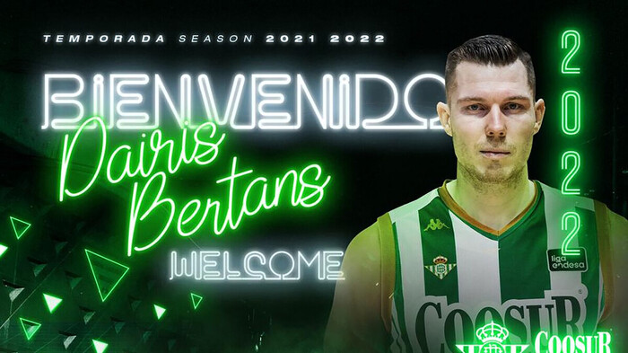 El Coosur Real Betis llega a un principio de acuerdo con Dairis Bertans