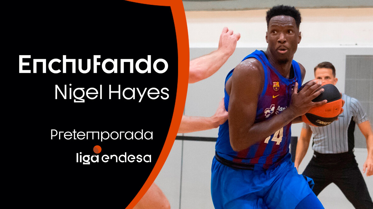 Nigel Hayes, enchufando en su debut con el Barça