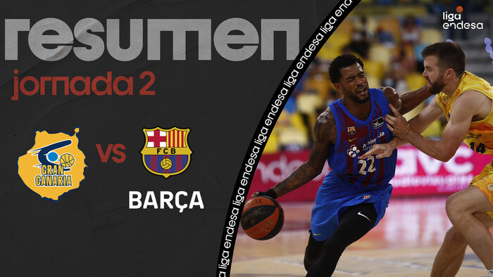 Resumen Gran Canaria 64 - Barça 82 (J2)