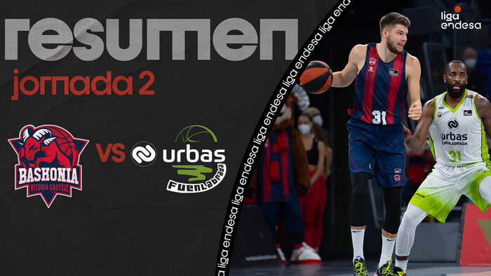 Resumen Baskonia 95 - Urbas Fuenlabrada 86 (J2)