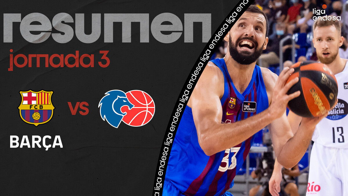 Resumen Barça 78 - Río Breogán 69 (J3)