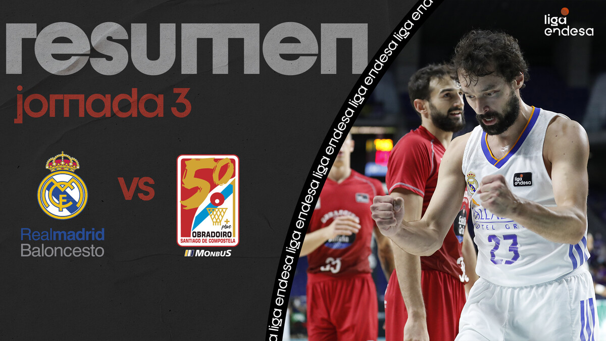 Resumen Real Madrid 78 - Monbus Obradoiro 68 (J3)