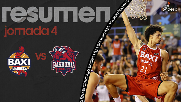 Resumen BAXI Manresa 74 - Baskonia 67 (J4)