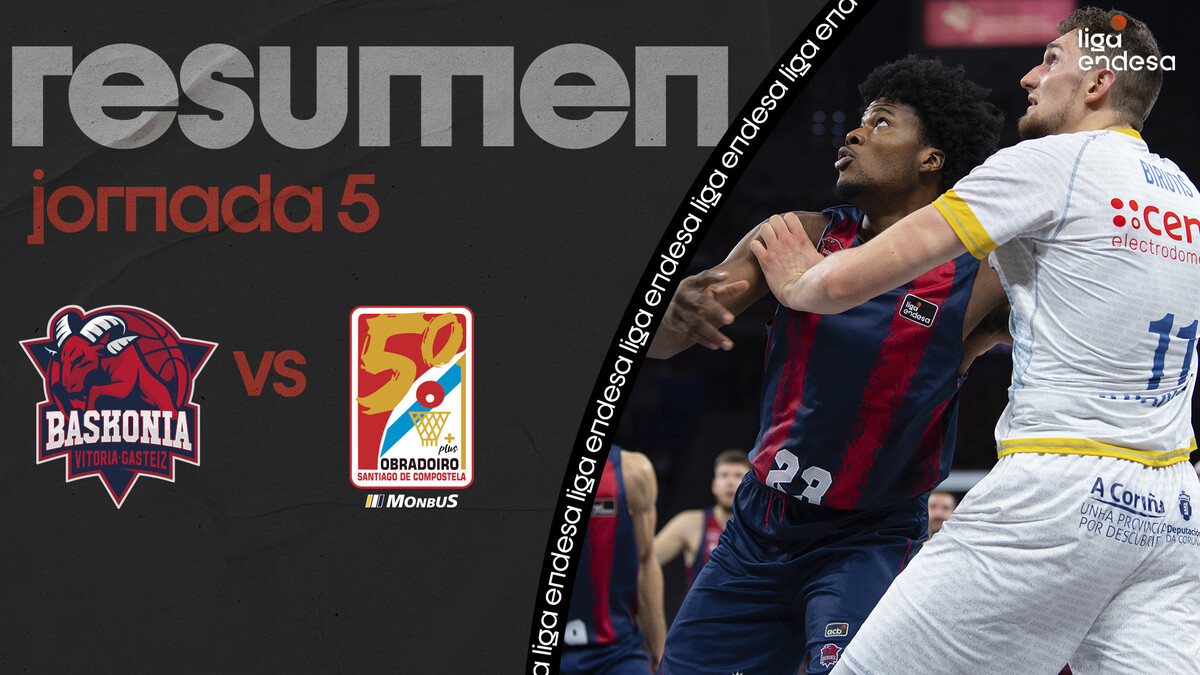 Resumen Baskonia 91 - Monbus Obradoiro 70 (J5)