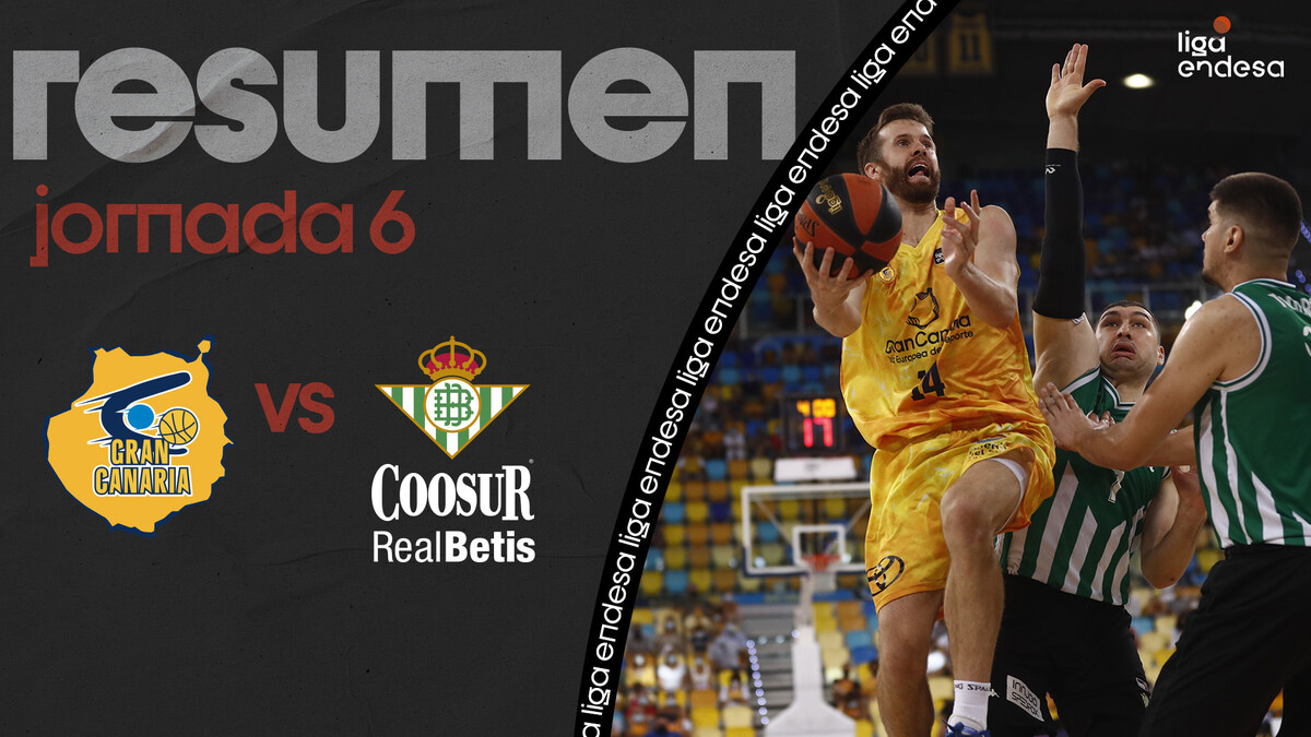 Resumen Gran Canaria 94 - Coosur R. Betis 70 (J6)