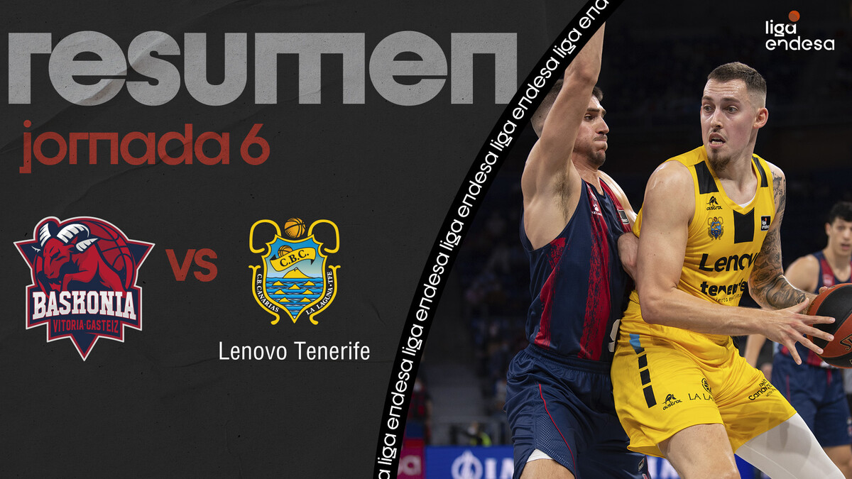 Resumen Baskonia 65 - Lenovo Tenerife 71 (J6)