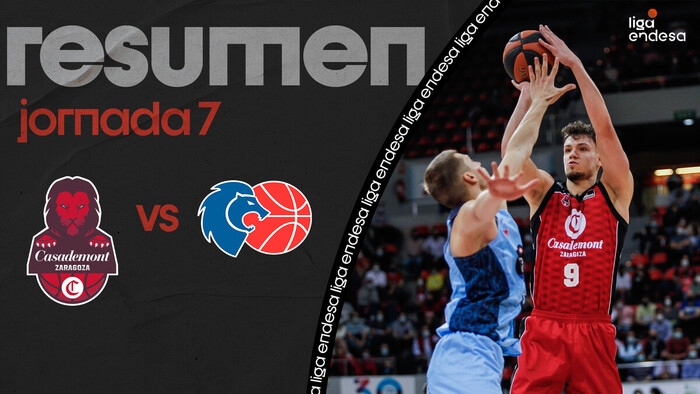 Resumen Casademont Zaragoza 79 - Río Breogán 75 (J7)