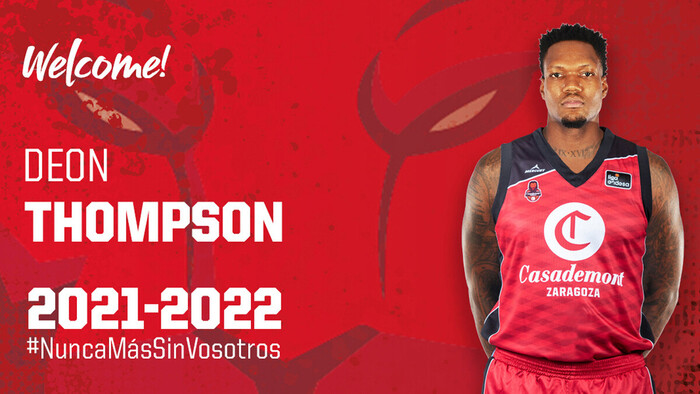 Deon Thompson se incorpora al juego interior de Casademont Zaragoza