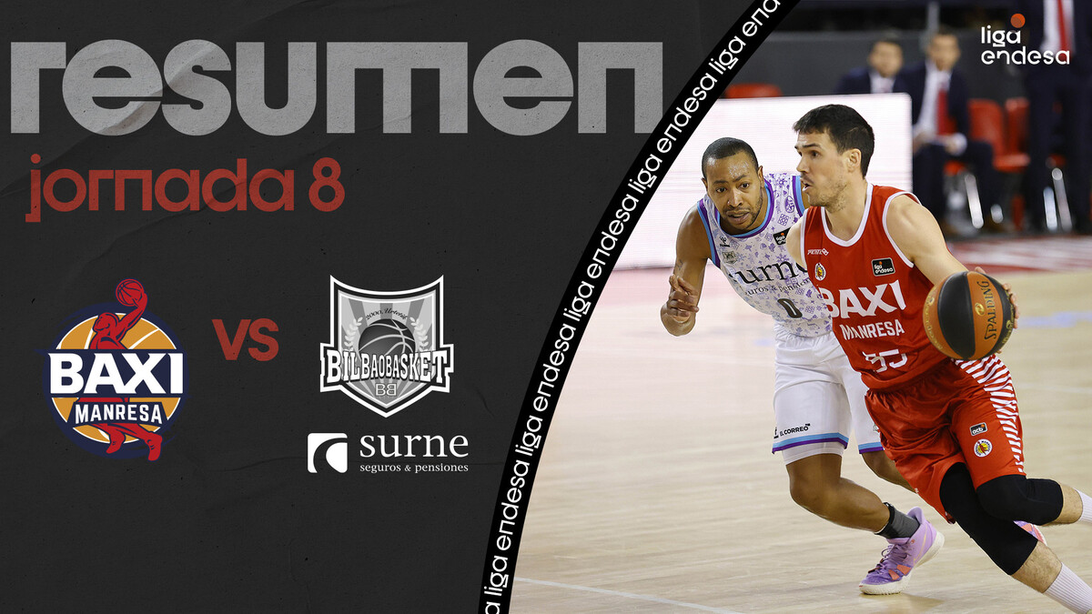 BAXI Manresa 87 - Surne Bilbao Basket 79 (J8)