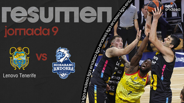 Resumen Lenovo Tenerife 79 - MoraBanc Andorra 70 (J9)