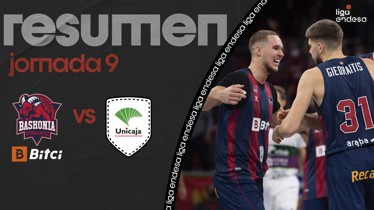 Resumen Bitci Baskonia 92 - Unicaja 89 (J9)