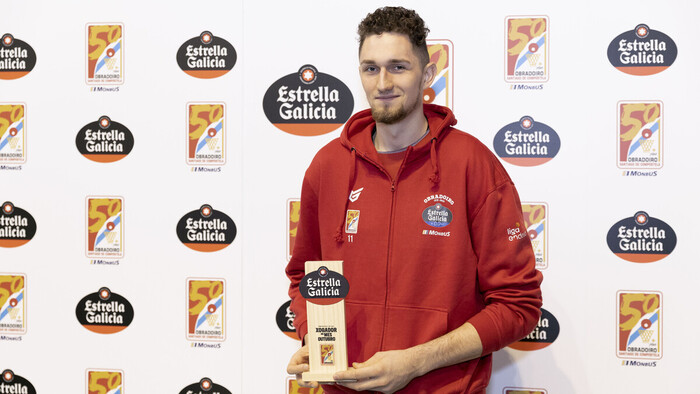 Laurynas Birutis ha sido elegido Jugador Estrella Galicia de Octubre