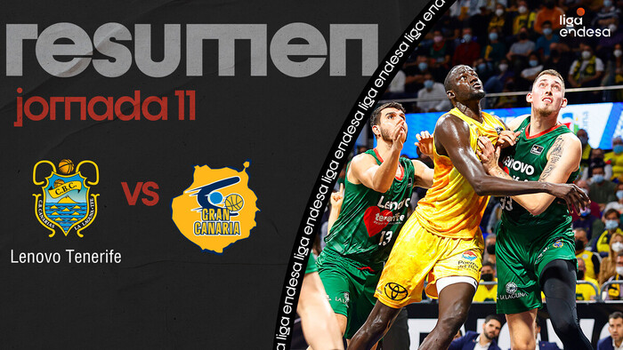 Resumen Lenovo Tenerife 98 - Gran Canaria 89 (J11)