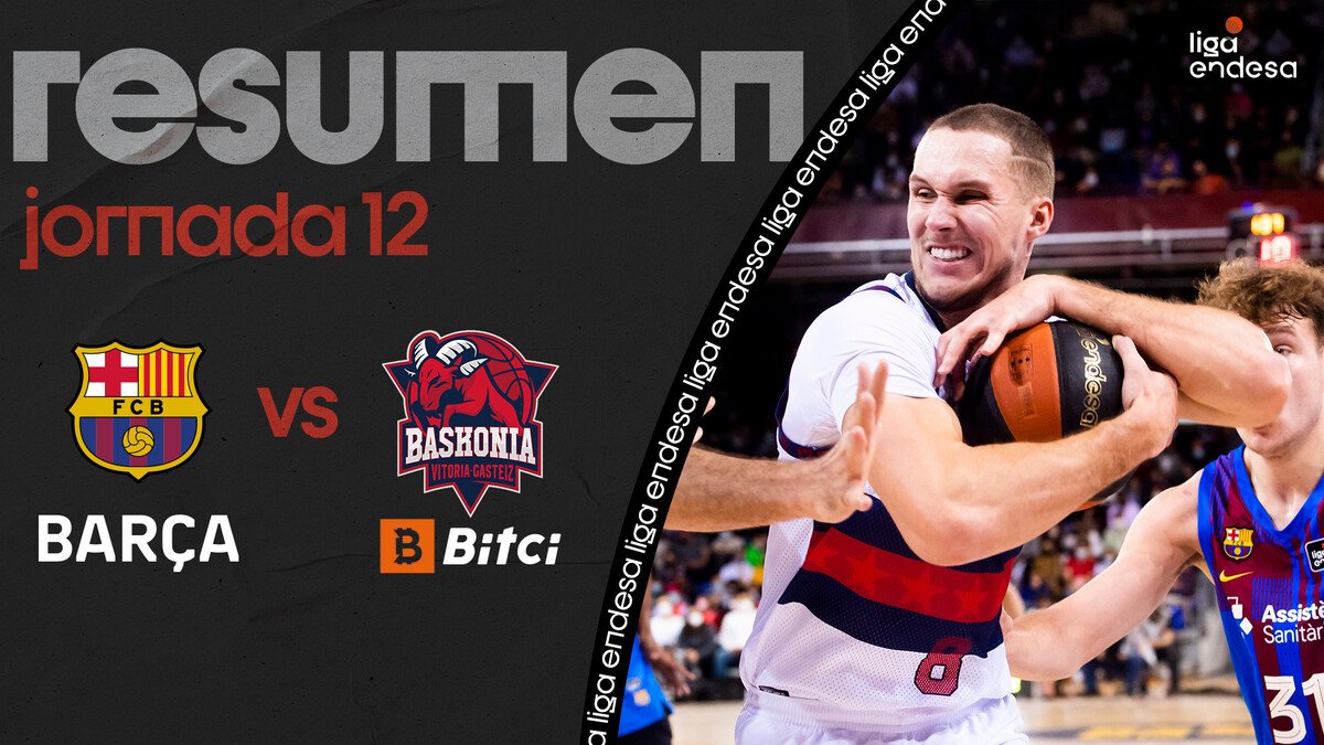 Resumen Barça 78 - Bitci Baskonia 91 (J12)