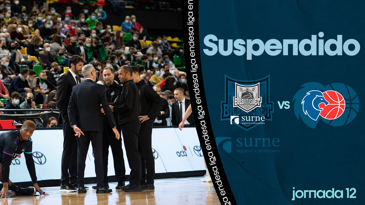 Surne Bilbao Basket - Río Breogán, suspendido por problemas técnicos