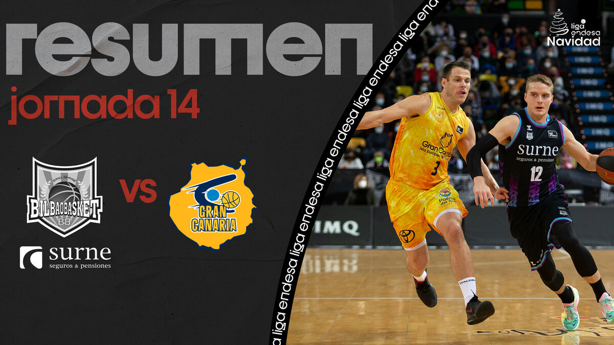 Resumen Surne Bilbao Basket 95 - Gran Canaria 80 (J14)