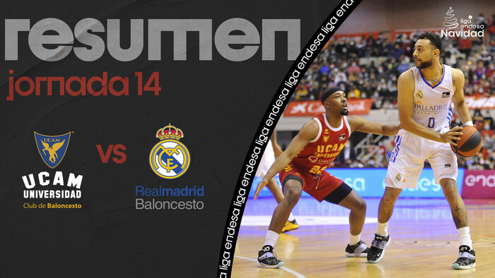 Resumen UCAM Murcia 71 - Real Madrid 80 (J14)