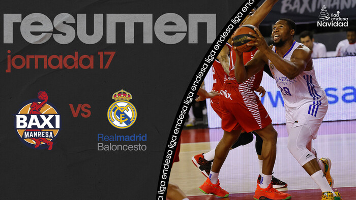 Resumen BAXI Manresa 87 - Real Madrid 92 (J17)