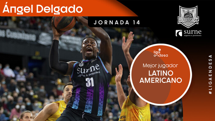 Ángel Delgado, Mejor Jugador Latinoamericano de la Jornada 14