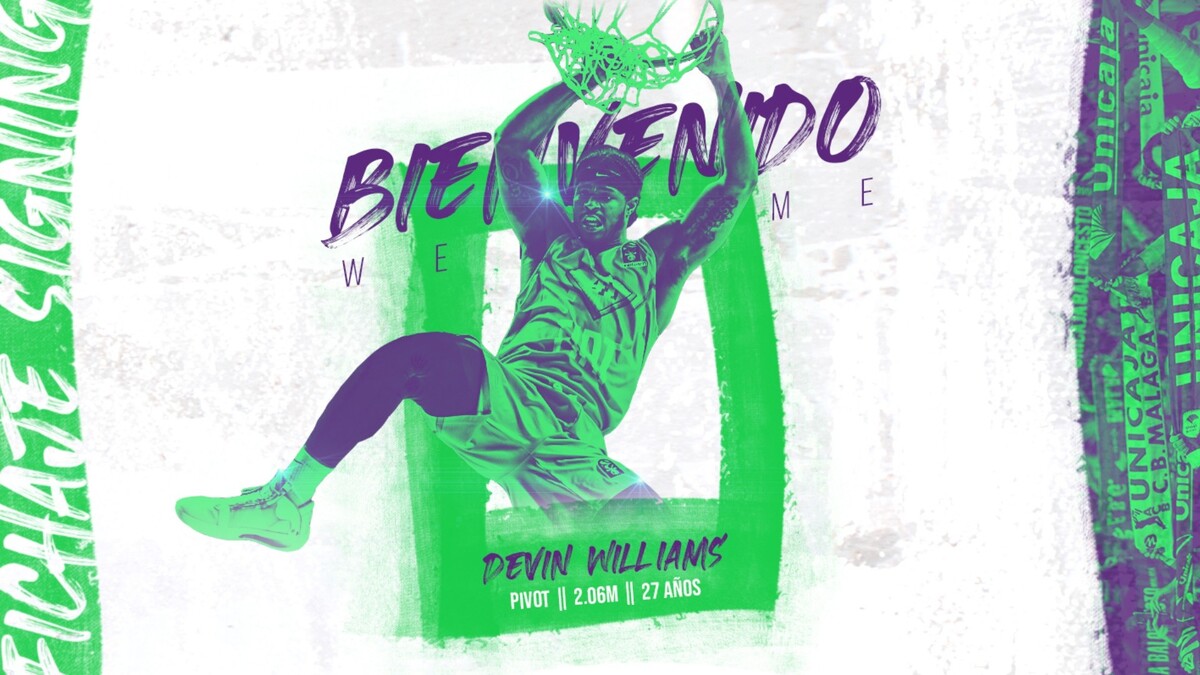 Devin Williams, refuerzo para la pintura del Unicaja
