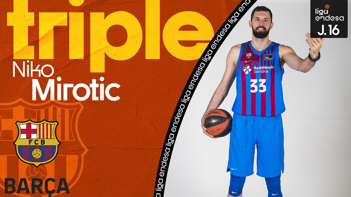 Nikola Mirotic: triple para sentenciar el partido