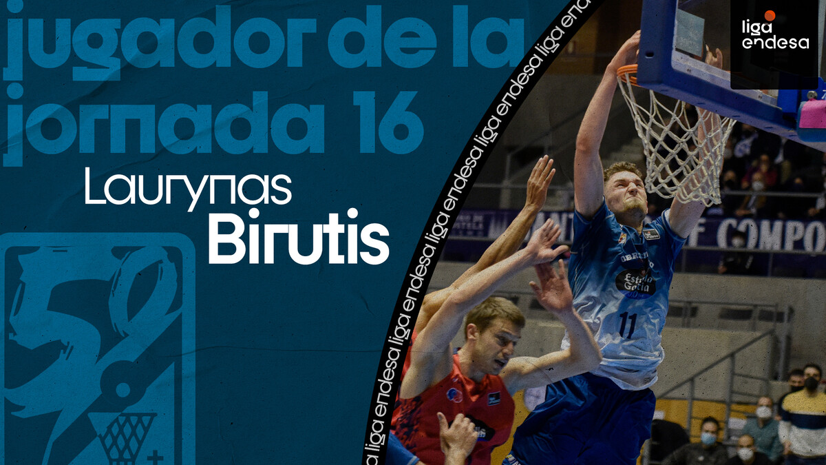 Laurynas Birutis, Jugador de la Jornada 16