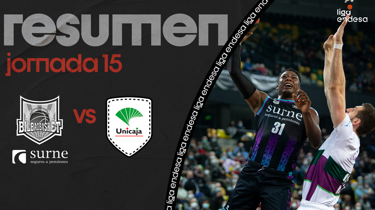 Resumen Surne Bilbao Basket 83 - Unicaja 77 (J15)