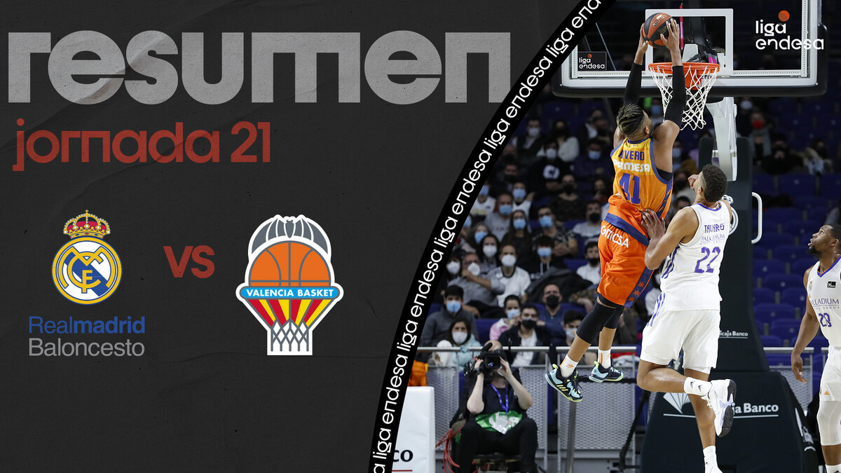 Resumen Real Madrid 93 - Valencia Basket 94 (J21)