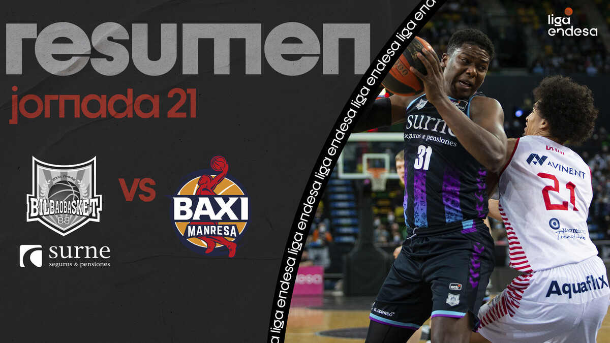 Resumen Surne Bilbao Basket 89 - BAXI Manresa 82 (J21)