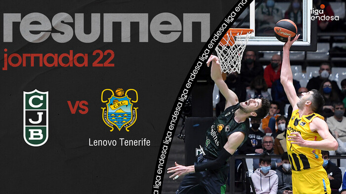 Resumen Joventut 58 - Lenovo Tenerife 74 (J22)