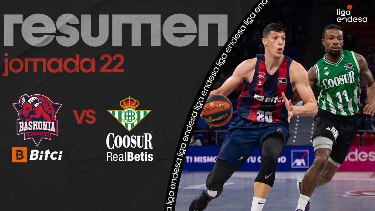 Resumen Bitci Baskonia 93 - Coosur Real Betis 72 (J22)