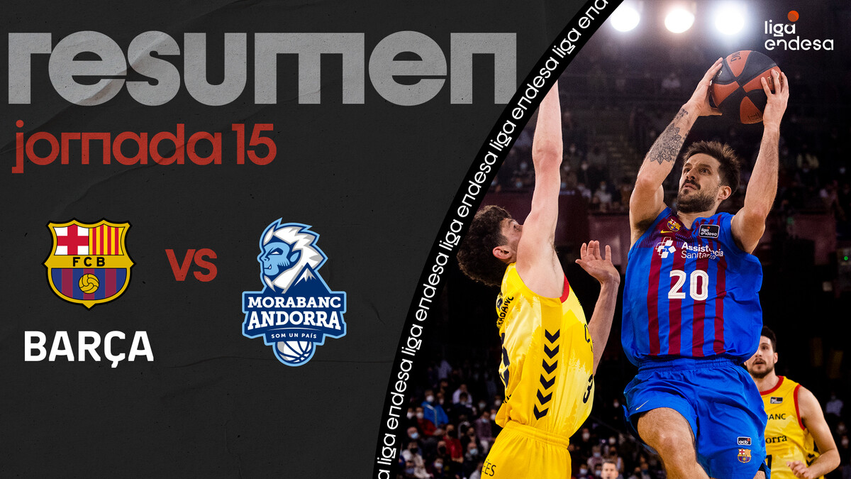 Resumen Barça 107 - Morabanc Andorra 88 (J15)