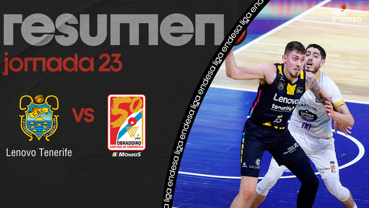 Resumen Lenovo Tenerife 86 - Monbus Obradoiro 83 (J23)