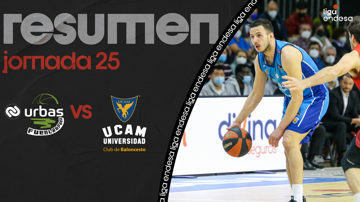 Resumen Urbas Fuenlabrada 105 - UCAM Murcia 95 (J25)