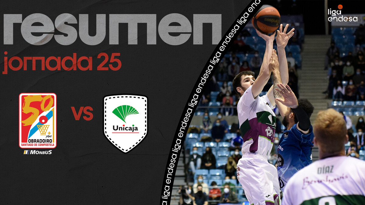 Resumen Monbus Obradoiro 71 - Unicaja 85 (J25)